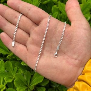 Solid Silver Anchor Chain Necklace, Anchor Mariner Silver Chain, Silver Jewelry, Silver Bracelet, Anchor Chain Choker, Necklace