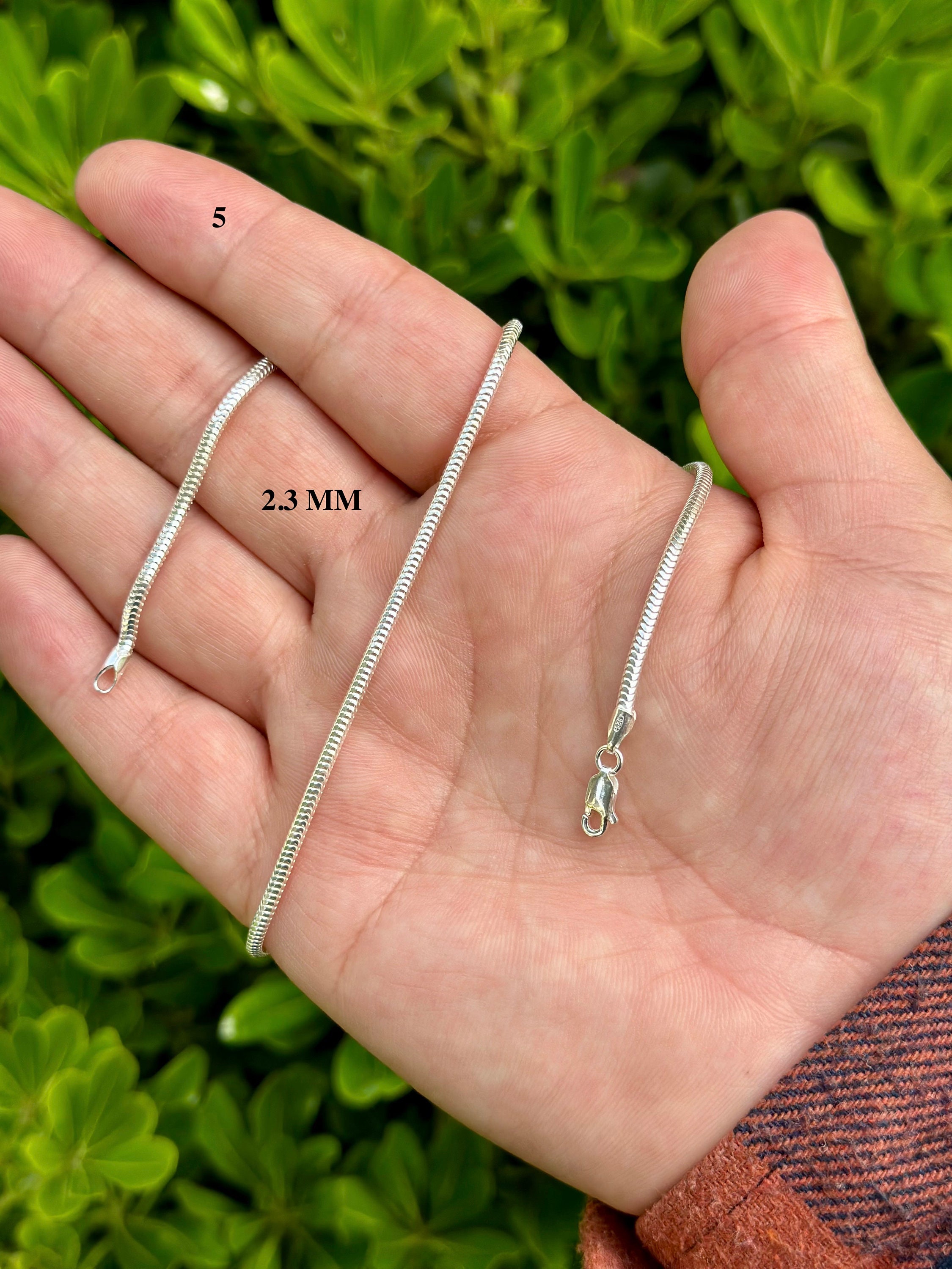ジョンローレンスサリバン Silver snake chain necklace Silver snake chain necklace