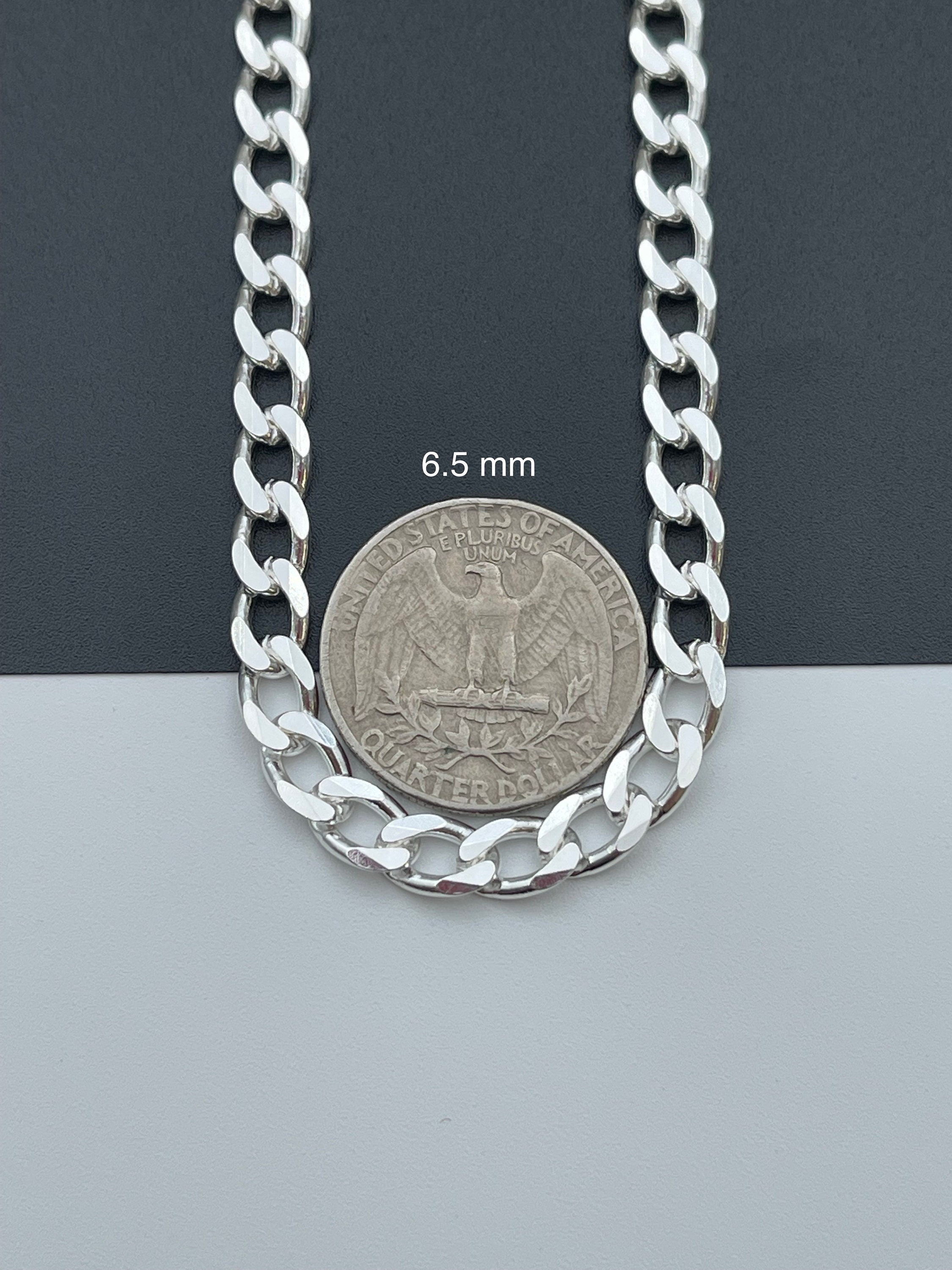 925 Sterling Silver Cuban Link Chains Men's Women's Etsy UK