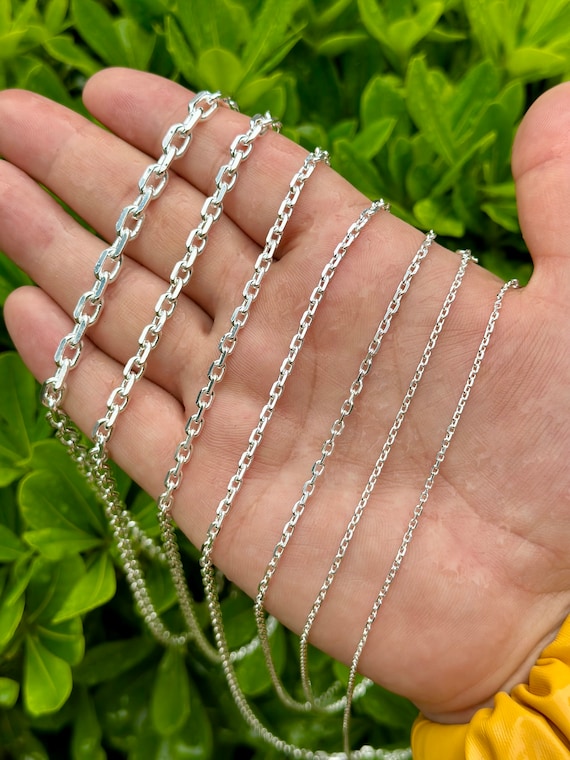 アクセサリー vintage anchor chain silver necklace Silver Chain Anchor Chain With Inserts Depicting Faces of