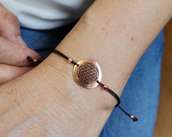 Flower of Life Bracelet by SBUnique • Rope Copper Bracelet • Sustainable Jewelry • Bracelet With Meaning •  Perfect Gift • for Her & for