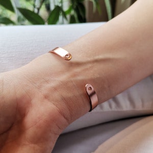 Grabovoi 520-777-741-8 Bracelet by SBUnique Copper Cuff Bracelet Bracelet With Meaning Perfect Gift for Her & for Him image 6