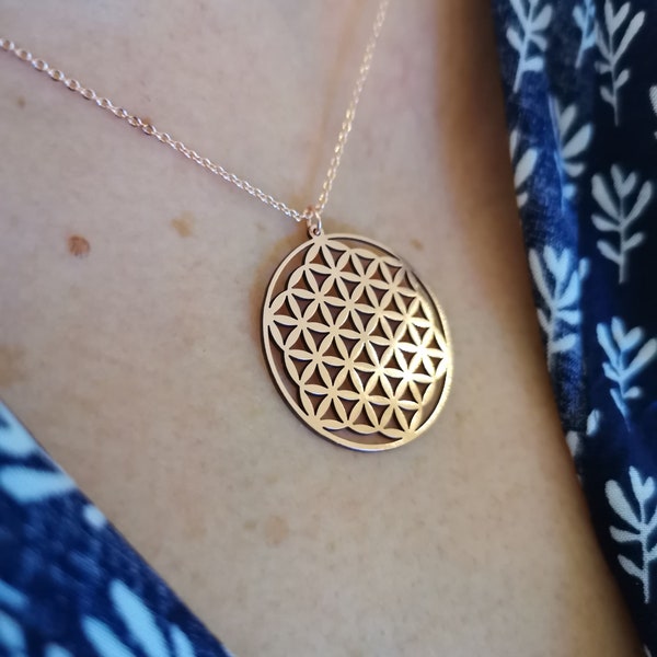 Flower of Life Necklace by SBUnique  • Copper Necklace • Sustainable Jewelry • Necklace With Meaning • Perfect Gift • for Her