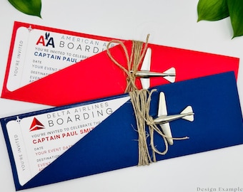 Editable Airlines Boarding Pass Invitation | Completely Customizable Ticket Template | Digital Download