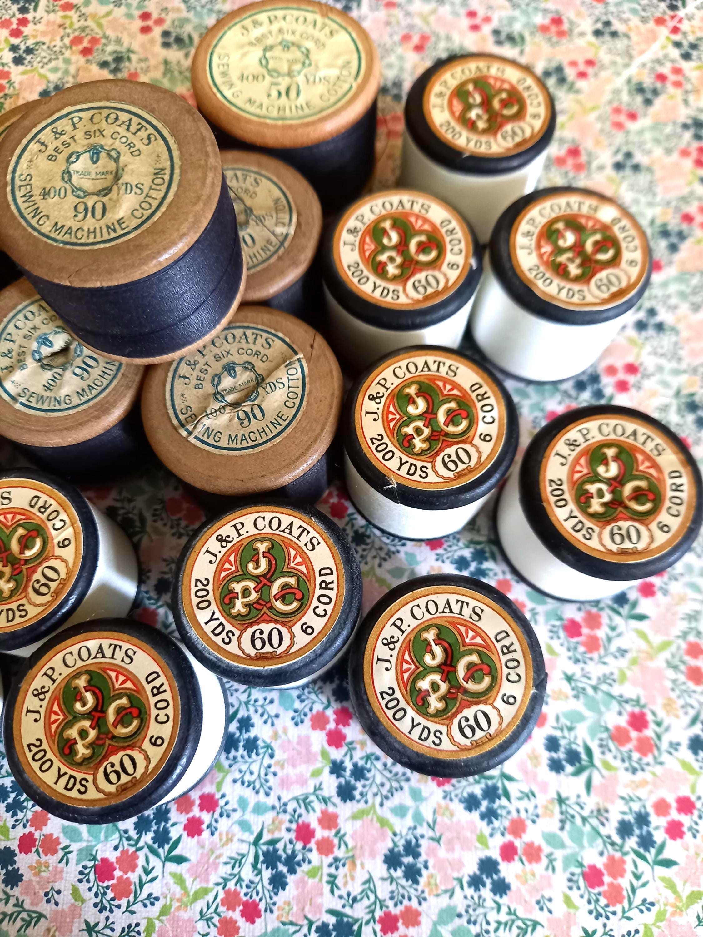 J.&P.Coats 古糸 Six Cord Machine Cotton 箱付 J.&P.Coats 古糸
