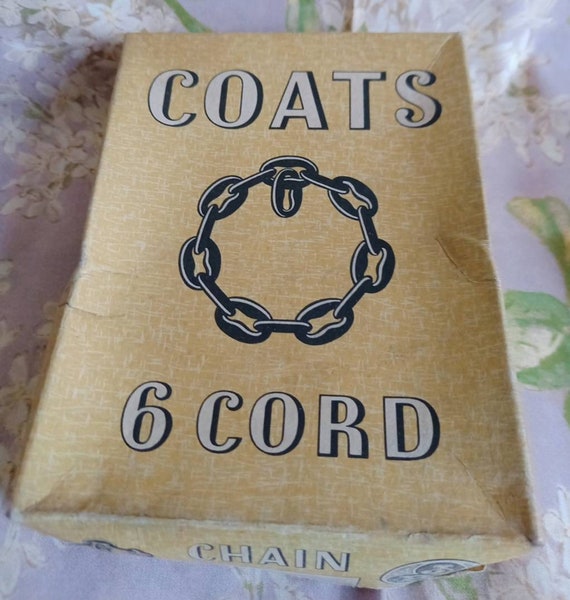 Original J P Coats Cord Sewing Thread Box UK