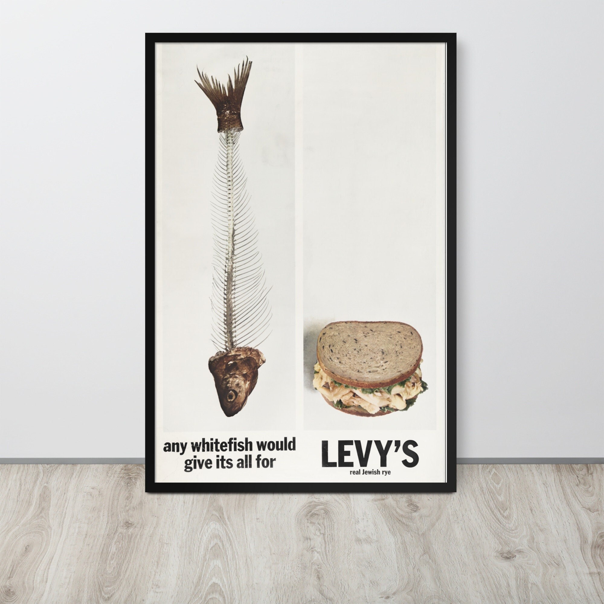 Midcentury Ad Poster for Levy's Jewish Rye Bread 1962 - Etsy