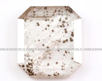 1.18 Ct Lab Grown Emerald Shape Diamond, Square Loose Clear Lab Created Diamond for Ring, Vintage Geometric Cut Eco Diamond