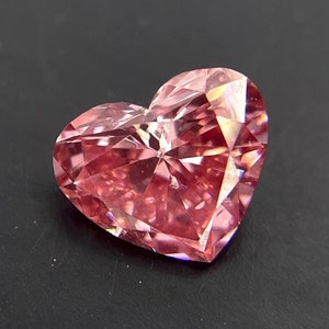 0.65 CT Herzform Labor gewachsener Diamant, Fancy Pink Farbe Lab erstellt Diamant, VS Klarheit Loser CVD Fancy Cut Diamant für die Schmuckherstellung