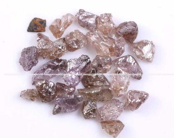 4.0 Ct Natural Rough Pink Brown Mixed Diamond Lot, Uncut Raw Diamonds, Earth-Mined Loose Stones for Wholesale Diamond