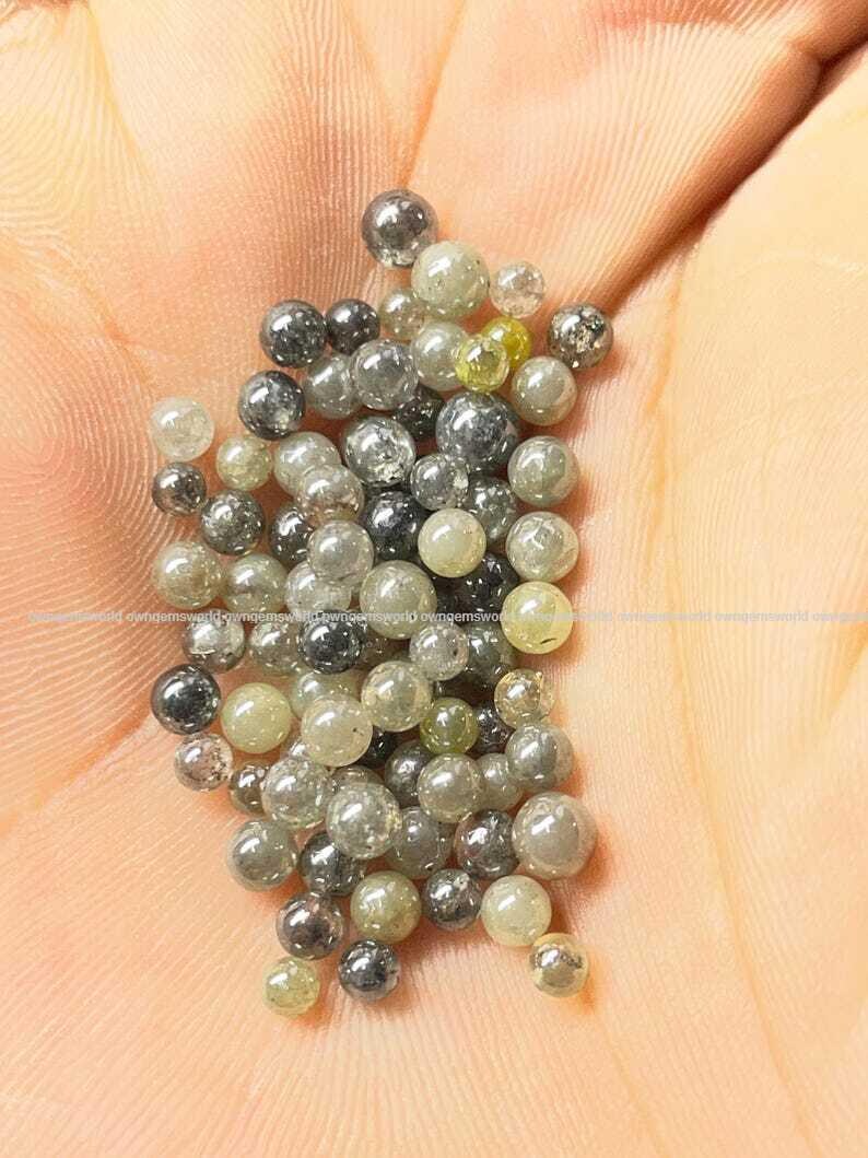6.51 Ct Natural Diamond Round Cabochon Lot, Grey Rustic Loose Diamonds Mix Color Balls Shape Diamonds for Jewelry Making
6.51 Ct salt and pepper diamond, round cabochon diamond, rustic diamond lot, natural loose diamond, grey diamond parcel, small round diamonds, raw diamond lot, jewelry making diamonds, natural diamond parcel, round rose cut diamond, artisan jewelry diamond, conflict free diamond, diamond bead lot, natural grey diamond, tiny loose diamonds