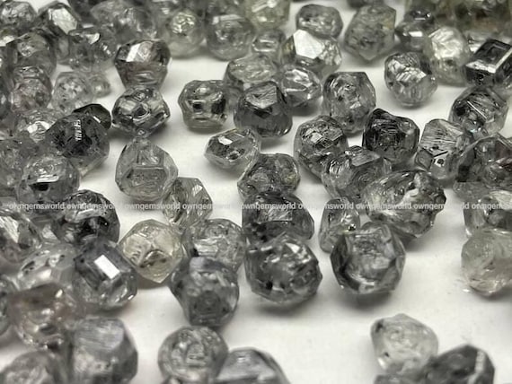 5.0 Ct Rough Lab Grown Diamond Lot DEF Color, 1–2 Ct Each Raw Loose Cvd Diamonds for Custom Jewelry Making