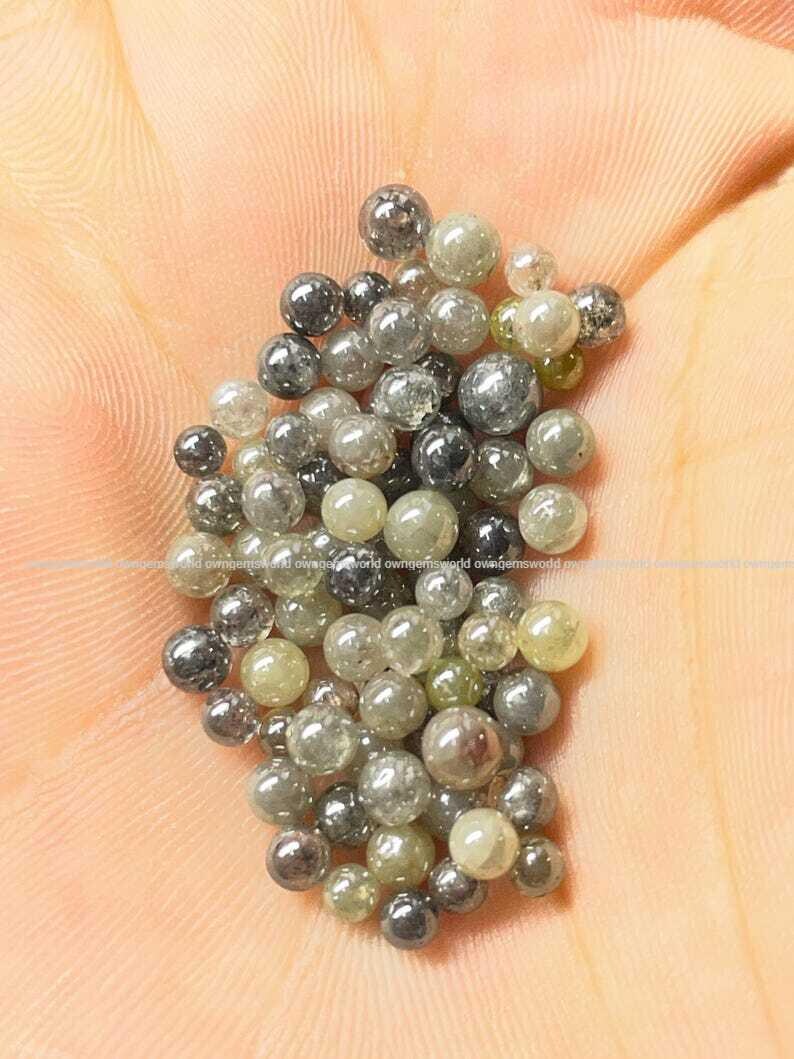 6.51 Ct Natural Diamond Round Cabochon Lot, Grey Rustic Loose Diamonds Mix Color Balls Shape Diamonds for Jewelry Making
6.51 Ct salt and pepper diamond, round cabochon diamond, rustic diamond lot, natural loose diamond, grey diamond parcel, small round diamonds, raw diamond lot, jewelry making diamonds, natural diamond parcel, round rose cut diamond, artisan jewelry diamond, conflict free diamond, diamond bead lot, natural grey diamond, tiny loose diamonds