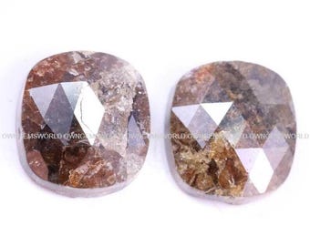 6.05 Ct Cushion Cut Diamond Pair, Natural Rustic Loose Matching Diamonds for Custom Wedding Rings, Conflict Free Stone