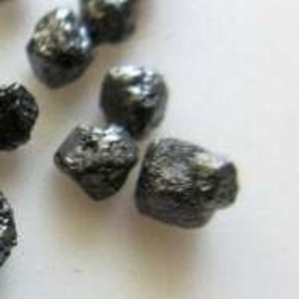 Natural Black Rough Diamonds Loose Natural Black Uncut Raw Diamond 5