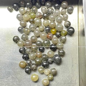 6.51 Ct Natural Diamond Round Cabochon Lot, Grey Rustic Loose Diamonds Mix Color Balls Shape Diamonds for Jewelry Making
6.51 Ct salt and pepper diamond, round cabochon diamond, rustic diamond lot, natural loose diamond, grey diamond parcel, small round diamonds, raw diamond lot, jewelry making diamonds, natural diamond parcel, round rose cut diamond, artisan jewelry diamond, conflict free diamond, diamond bead lot, natural grey diamond, tiny loose diamonds