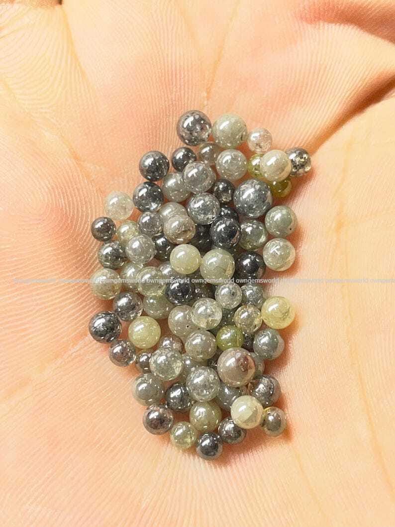 6.51 Ct Natural Diamond Round Cabochon Lot, Grey Rustic Loose Diamonds Mix Color Balls Shape Diamonds for Jewelry Making
6.51 Ct salt and pepper diamond, round cabochon diamond, rustic diamond lot, natural loose diamond, grey diamond parcel, small round diamonds, raw diamond lot, jewelry making diamonds, natural diamond parcel, round rose cut diamond, artisan jewelry diamond, conflict free diamond, diamond bead lot, natural grey diamond, tiny loose diamonds