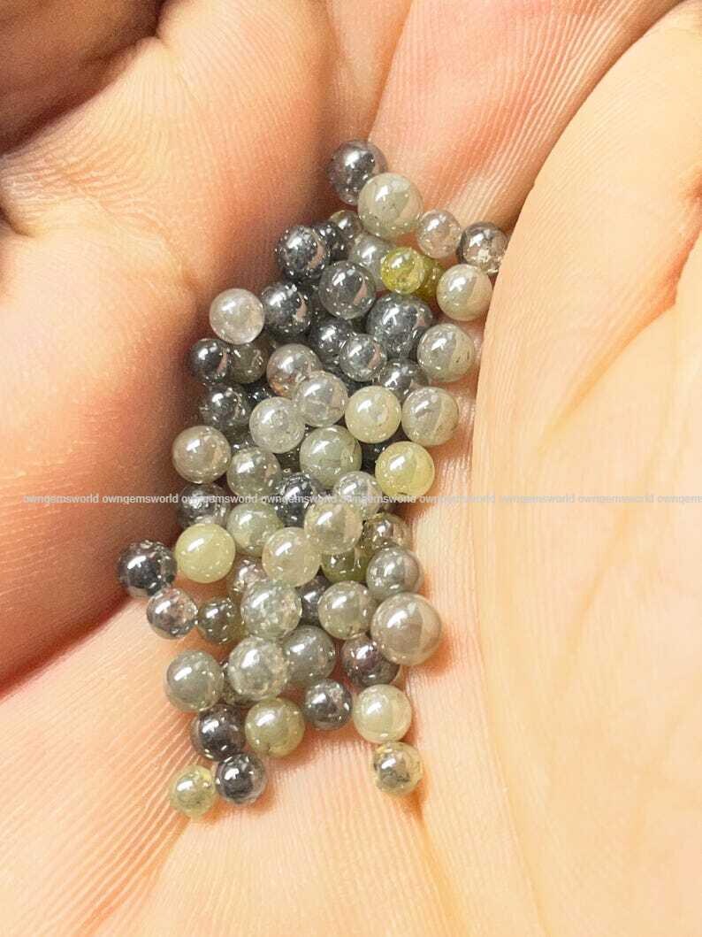 6.51 Ct Natural Diamond Round Cabochon Lot, Grey Rustic Loose Diamonds Mix Color Balls Shape Diamonds for Jewelry Making
6.51 Ct salt and pepper diamond, round cabochon diamond, rustic diamond lot, natural loose diamond, grey diamond parcel, small round diamonds, raw diamond lot, jewelry making diamonds, natural diamond parcel, round rose cut diamond, artisan jewelry diamond, conflict free diamond, diamond bead lot, natural grey diamond, tiny loose diamonds