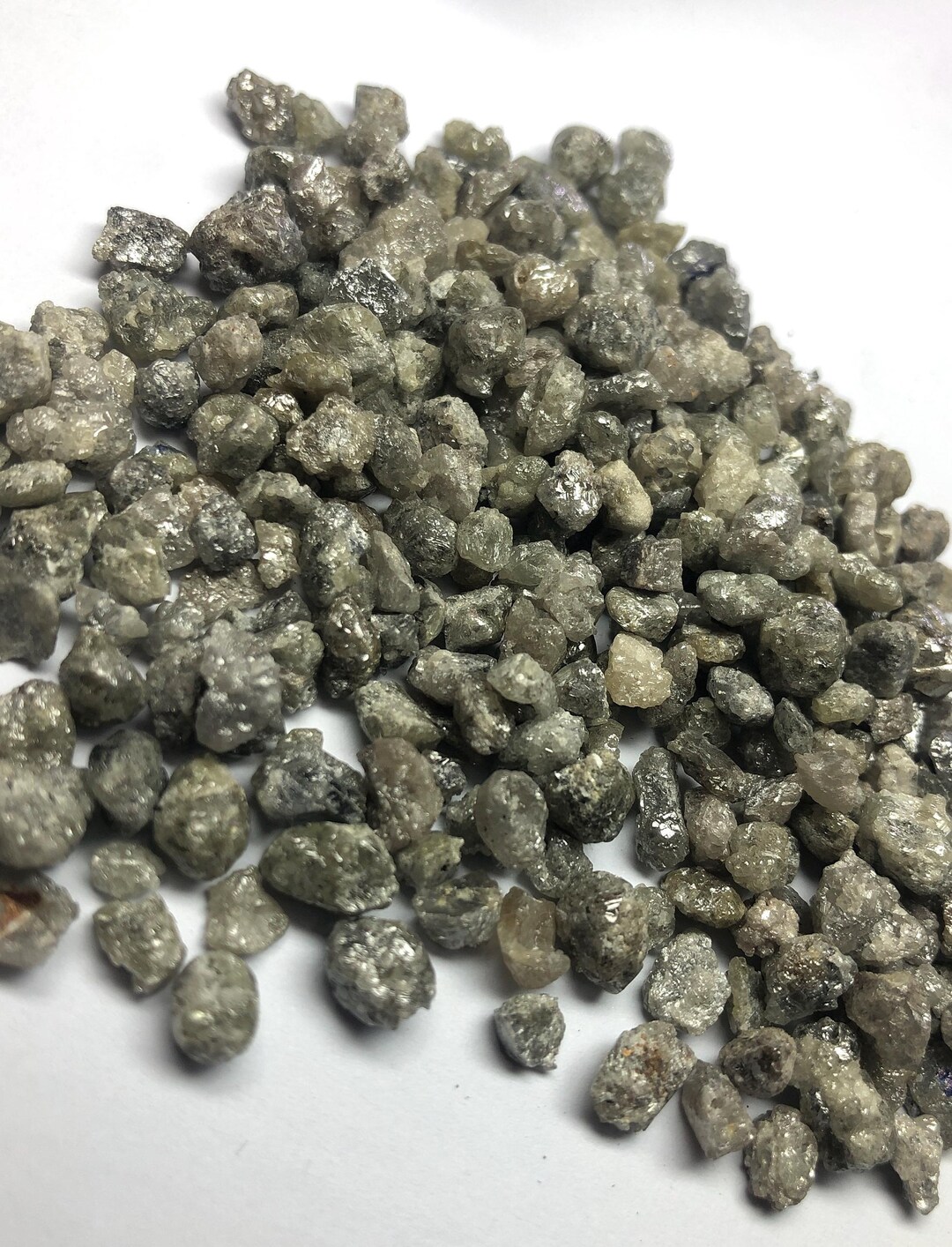 Natural Rough Grey Diamond, Irregular Shape Uncut Raw Diamond, Earth ...