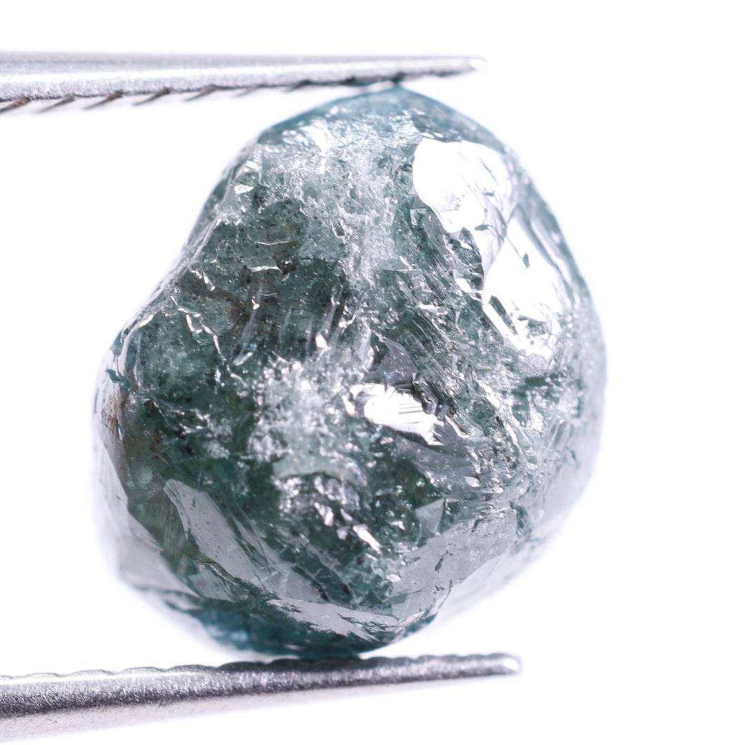2.70 Ct Blue Rough Diamond, Treated Natural Raw Uncut Earth Mined ...