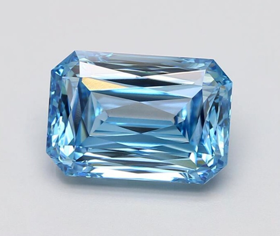 2.00 Carat Kris Cut Aqua Blue Lab Diamond L Loose Blue Diamond L Aqua ...