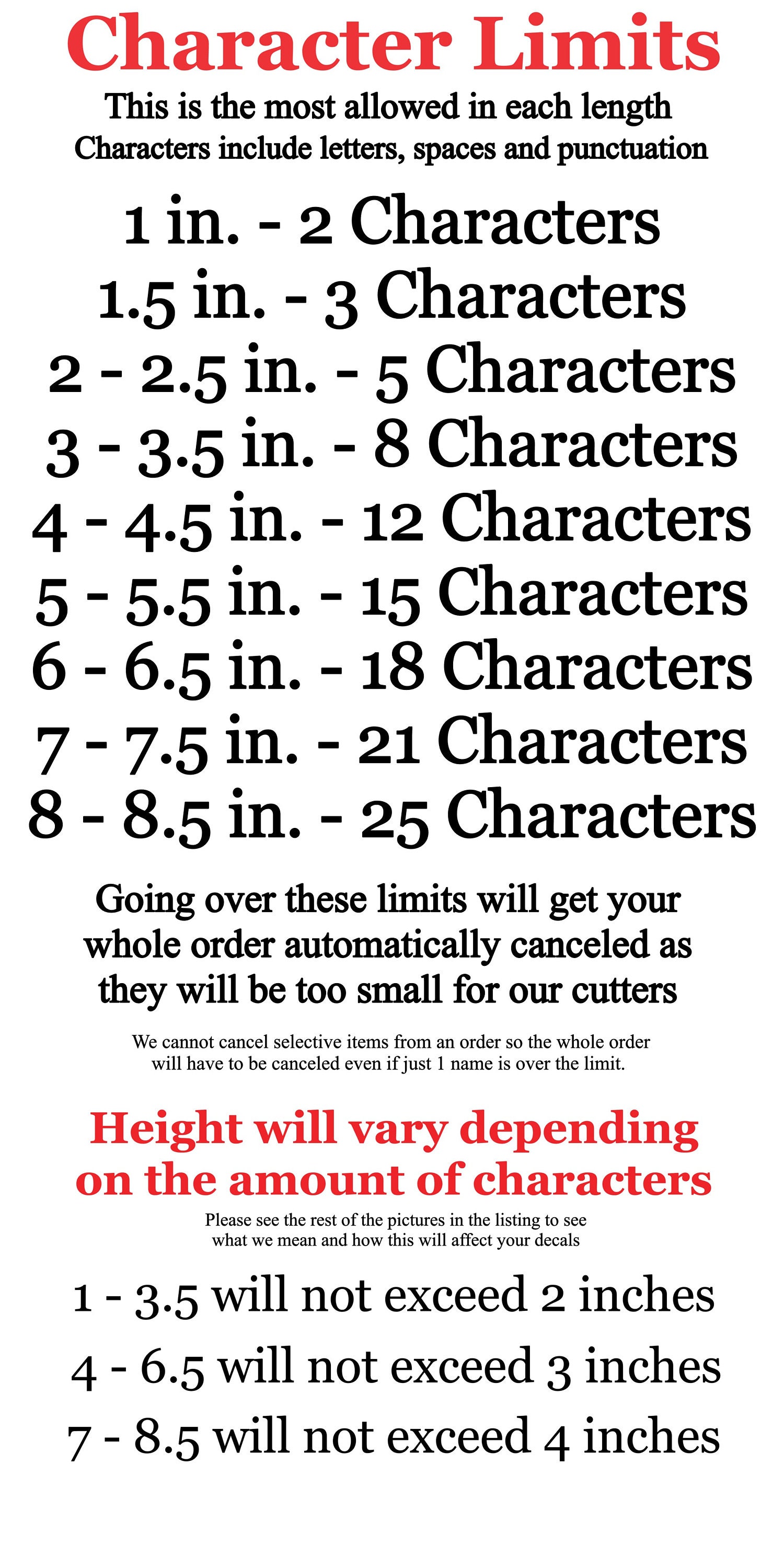 Same Font Size Custom Name Decal Personalized Name Sticker Custom