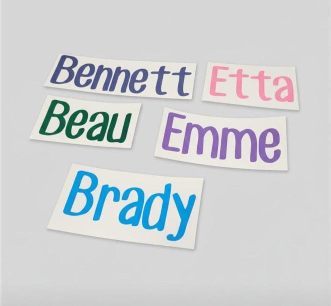 Custom Vinyl Name Sticker – Personalized Decal for Tumblers, Cars - Etsy