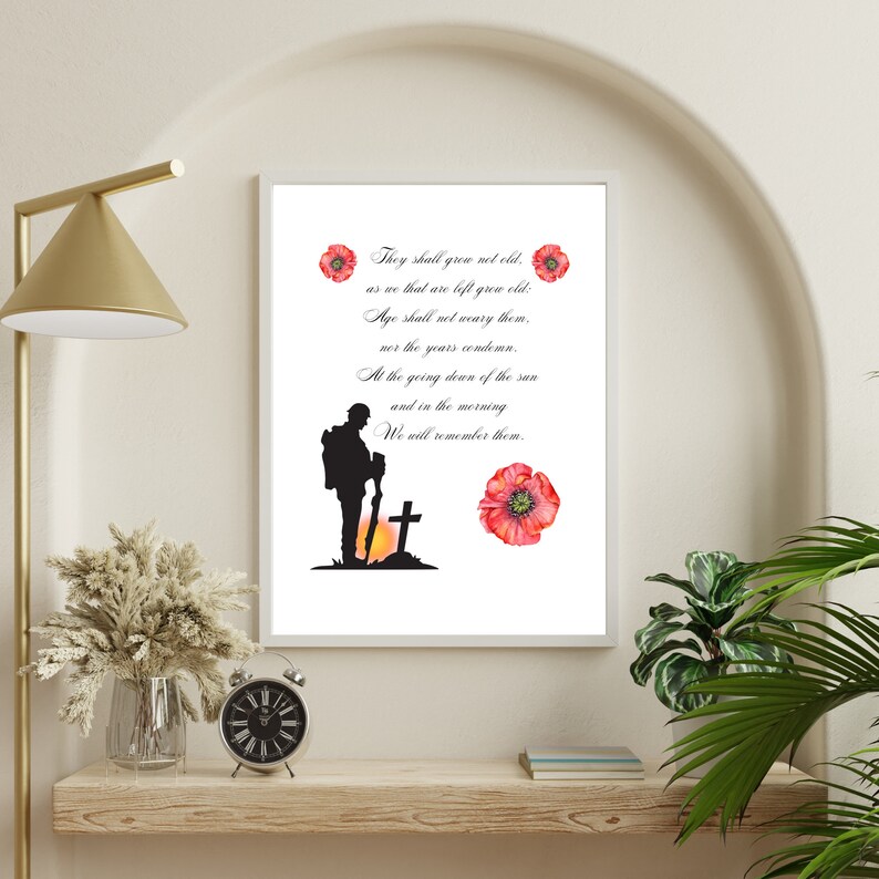 Rememberance Day Poster Printable Wall Art Rememberance Day - Etsy ...