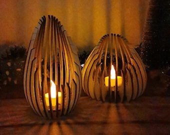 Tischlampe Set Tischlicht Teelichthalter