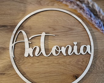 Wandschild Personalisiert | Deko Kinderzimmer | Geschenk aus Holz | Wanddekoration | Personalisierte Geschenke
