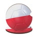 Poland  Soccer Car Coasters Set ,  2022 World Cup Car Cup Coaster , Set Of 2 , Car Accessories , Wooden Football Car Cup Holder Coaster 
