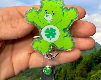 St. Patricks Day Abzeichen Reel, Krankenschwester Abzeichen Reel, Lehrer Abzeichen Reel, einziehbare Rolle, Glitter Badge Reel, RN Abzeichen Reel, Angst Badge Reel
