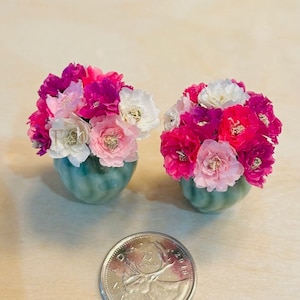 Miniature Bouquet Dollhouse 1:12 scale Peonies