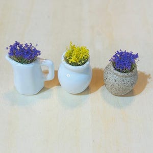 Miniature flowering buds 1:12 scale