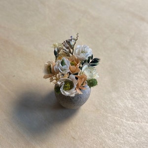 Miniature Flower bouquet Dollhouse Boho 1:12 scale