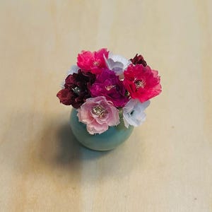 Miniature Bouquet Dollhouse 1:12 scale Peonies small