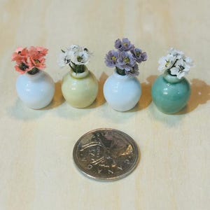 Miniature Flower Bouquet in tiny vase