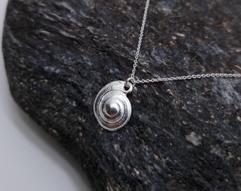 Collier petit coquillage escargot argent 925