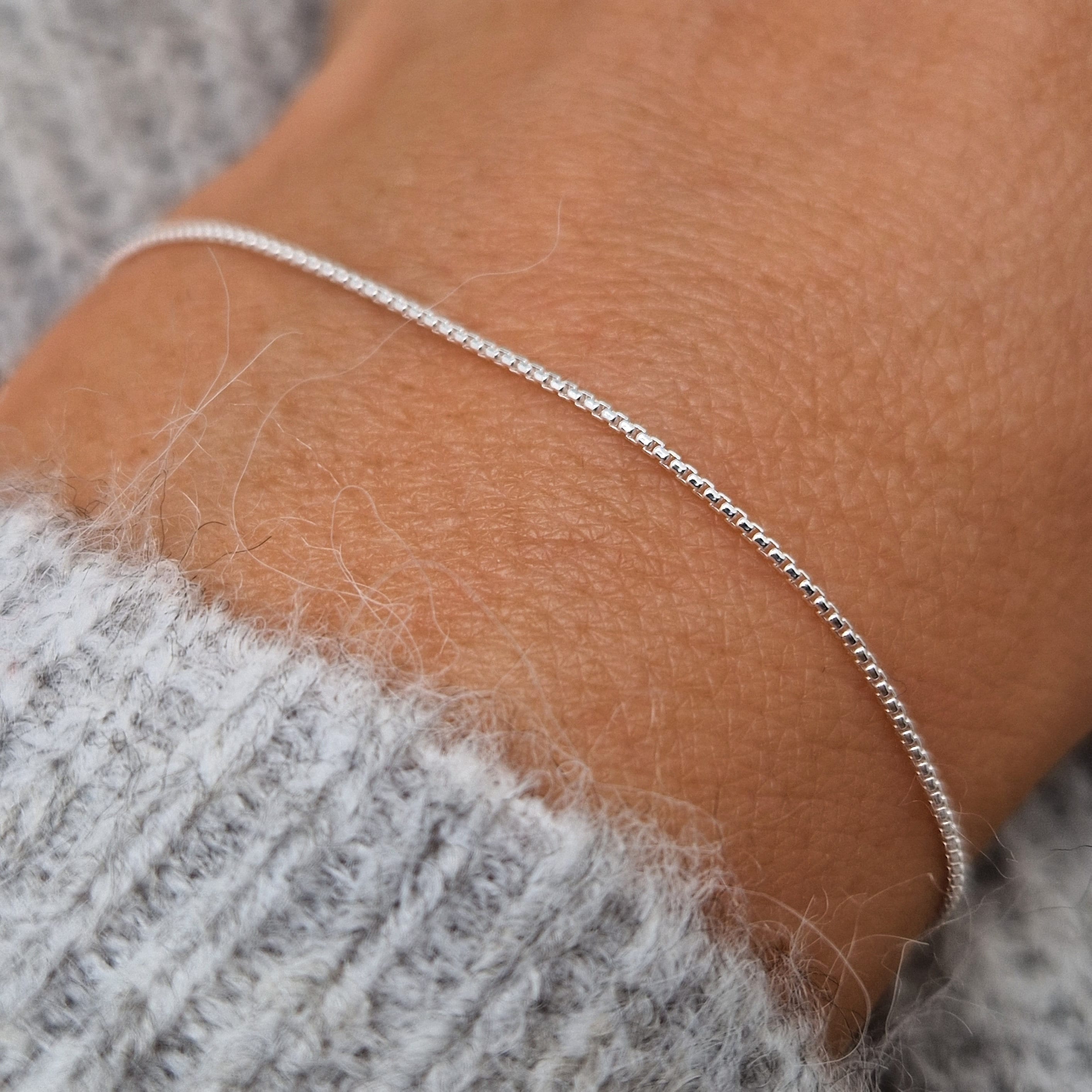 Bracelet Argent Mailles Vénitiennes 1,5 Mm - Neuf Avec étiquettes, Envoi Immédiat De France