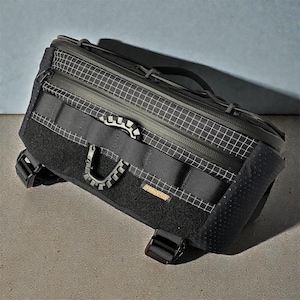 Black Adventer Bag — Minimalist X-Pac Sling / Everyday Carry Crossbody / Technical Waist Pack