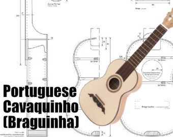 Plan de luthier/guitariste pour construire Cavaguinho - Braguinha - Machete