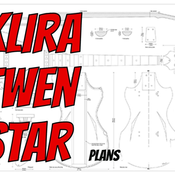 Gitarrenbauer Plan zum Bau Klira Twin Star