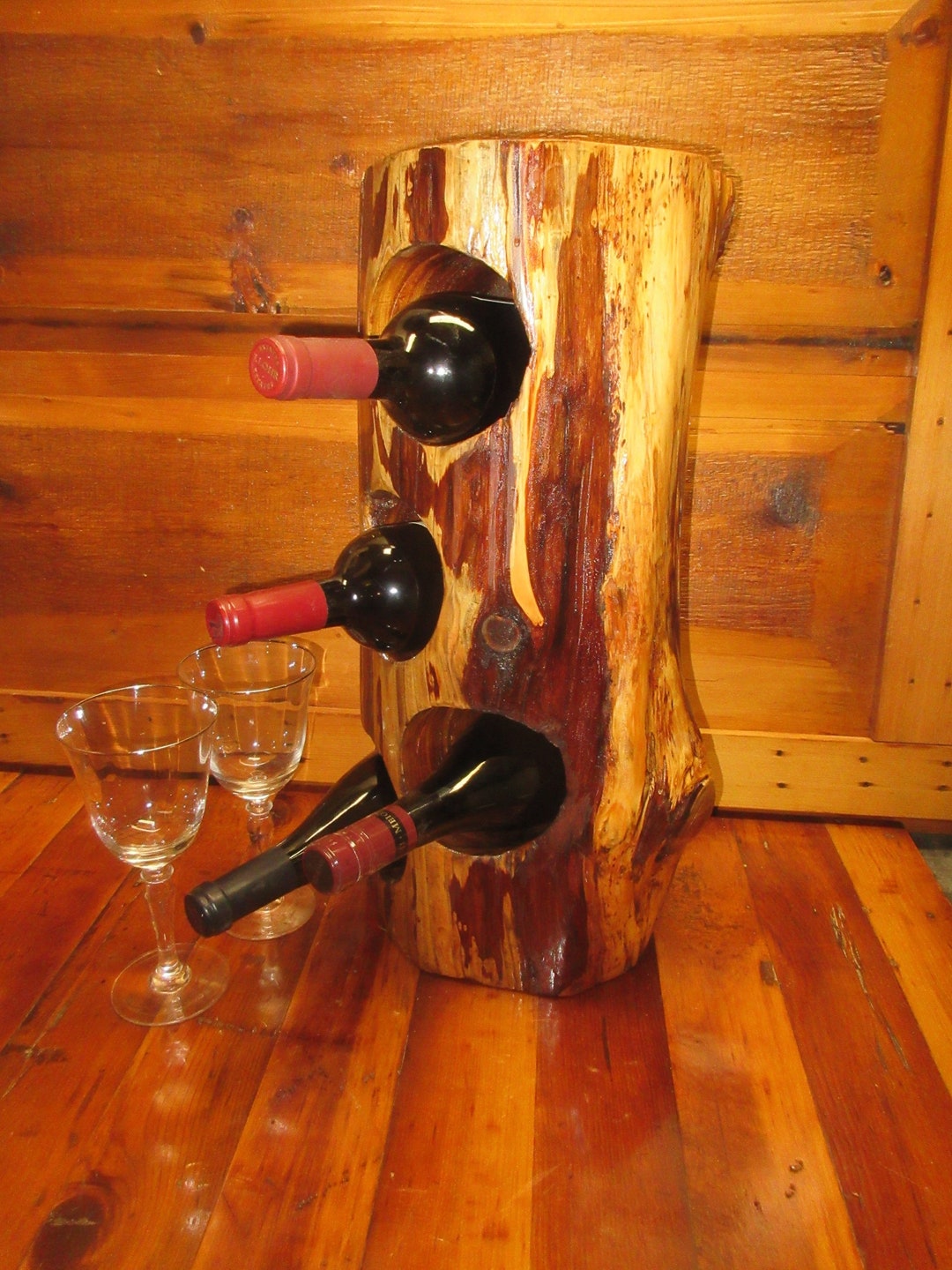 Wine Bottle Holder Wine Rack Wine Tree Northern Minnesota White Cedar