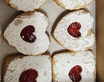 Linzer cookie. Hand made