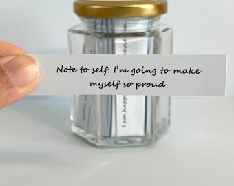 365 Days of Daily Affirmations Jar Positive Quotes l Wellbeing Self Care Gift