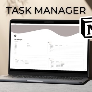 Notion Template Task Manager | Notion Planner, Project manager, Notion Dashboard, All in One Notion Templates