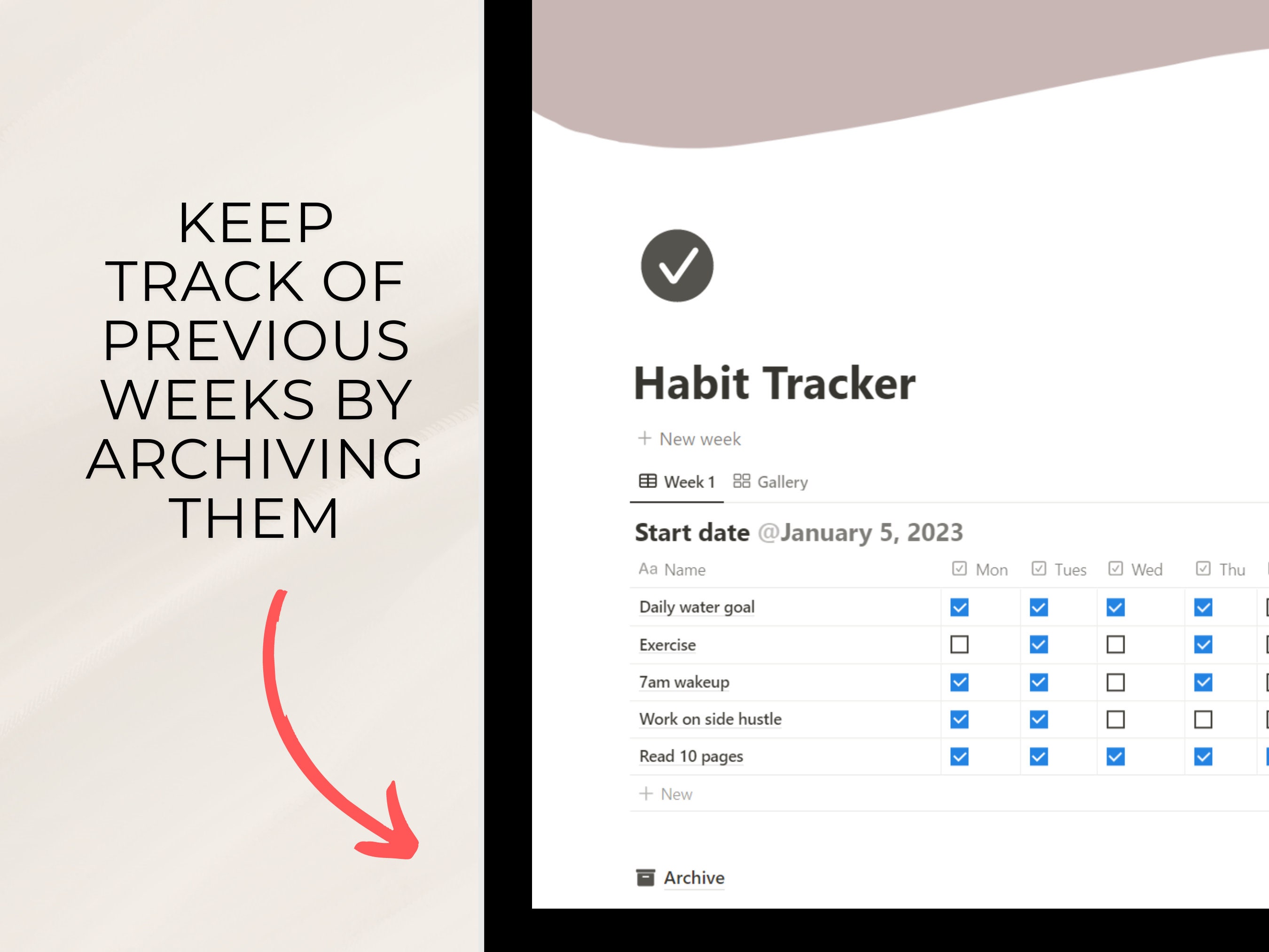 Notion Template Habit Tracker | Notion Dashboard, All in One Notion ...