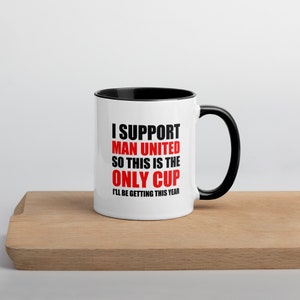 Manchester United Mug, Funny Football Mug, Man United Fan Gift, Gift for him, mugs for men, football mugs