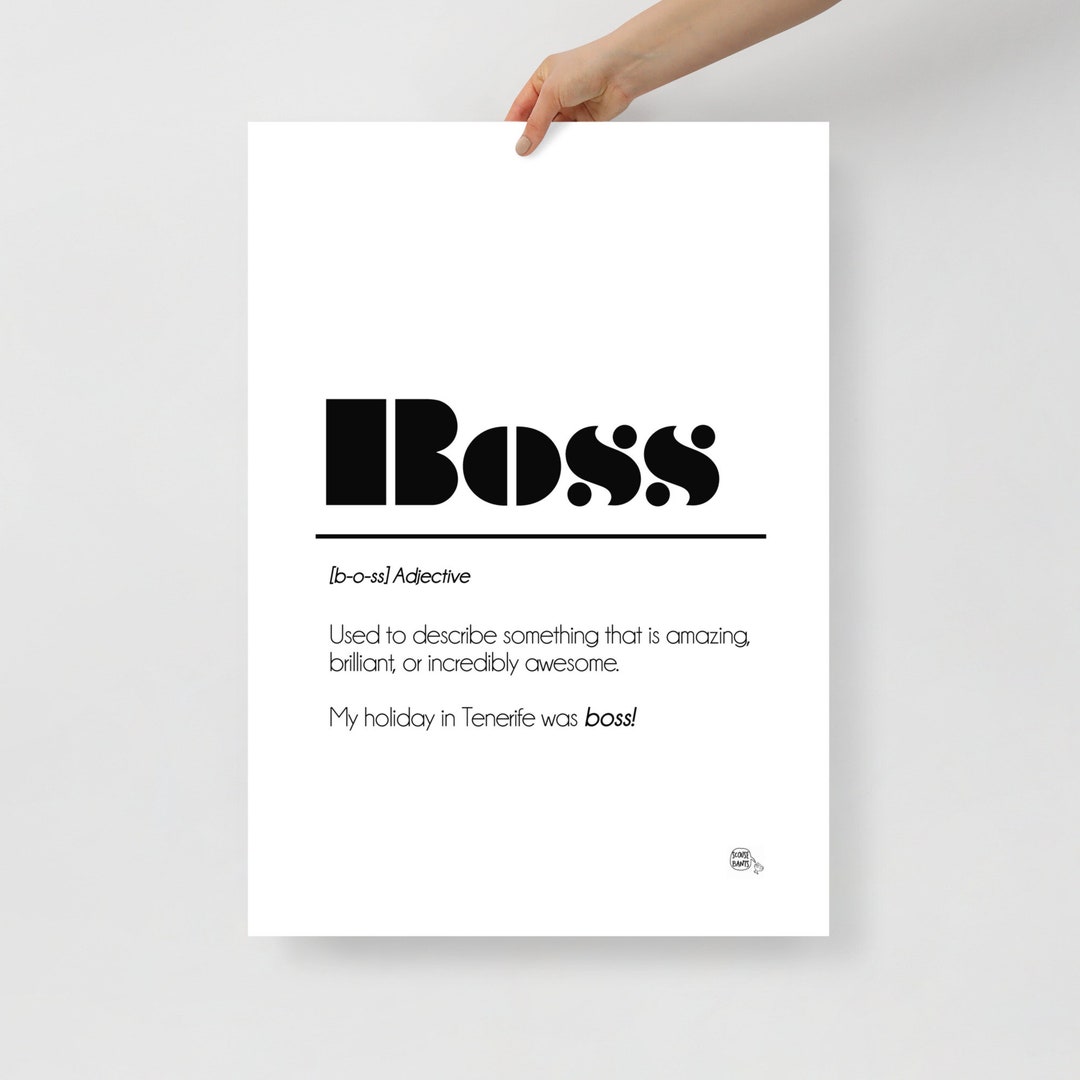 Scouse Word Definition Poster Boss Etsy