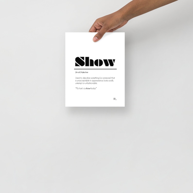 Scouse Words Definition Poster Show Etsy